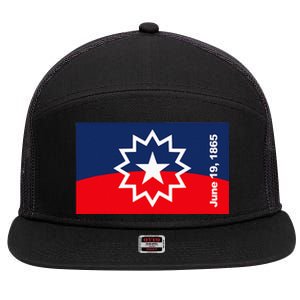 Junenth Flag 7 Panel Mesh Trucker Snapback Hat