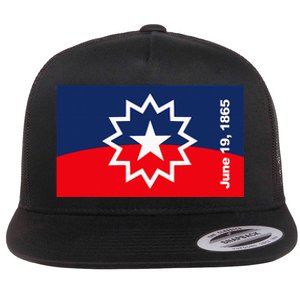 Junenth Flag Flat Bill Trucker Hat