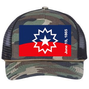 Junenth Flag Retro Rope Trucker Hat Cap