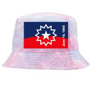 Junenth Flag Tie-Dyed Bucket Hat