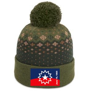 Junenth Flag The Baniff Cuffed Pom Beanie