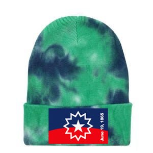 Junenth Flag Tie Dye 12in Knit Beanie