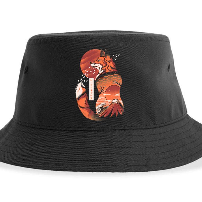 Japanese Fox Sustainable Bucket Hat
