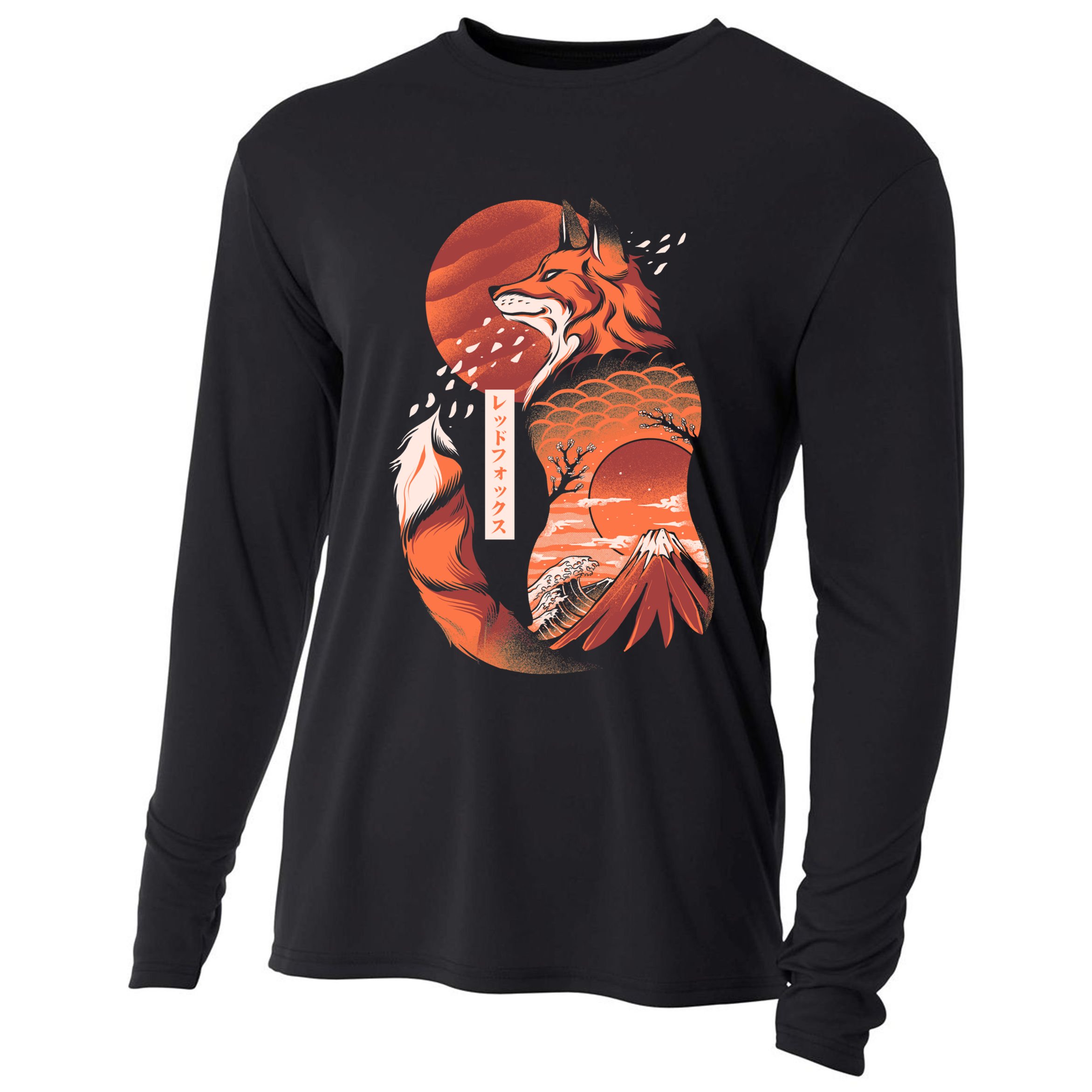 Japanese Fox Cooling Performance Long Sleeve Crew