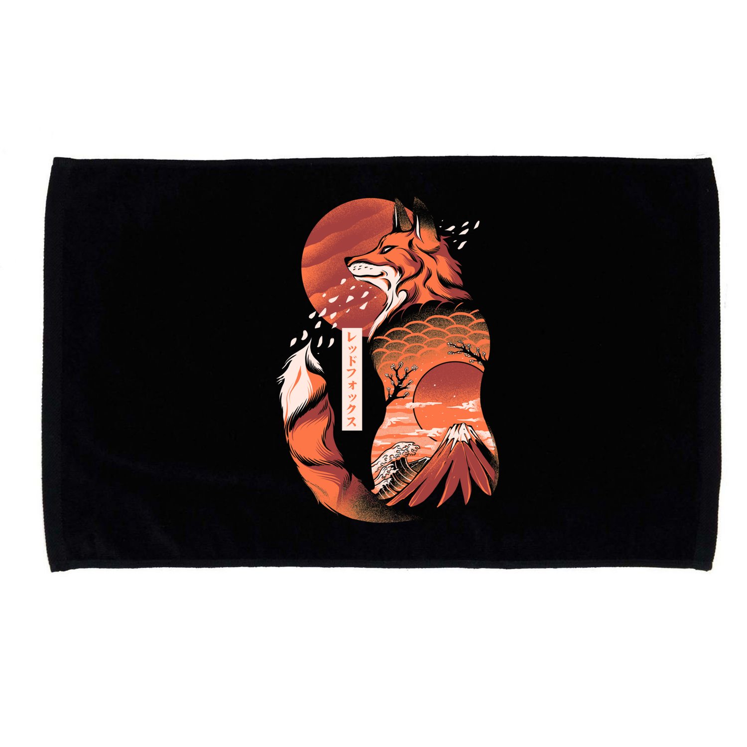 Japanese Fox Microfiber Hand Towel