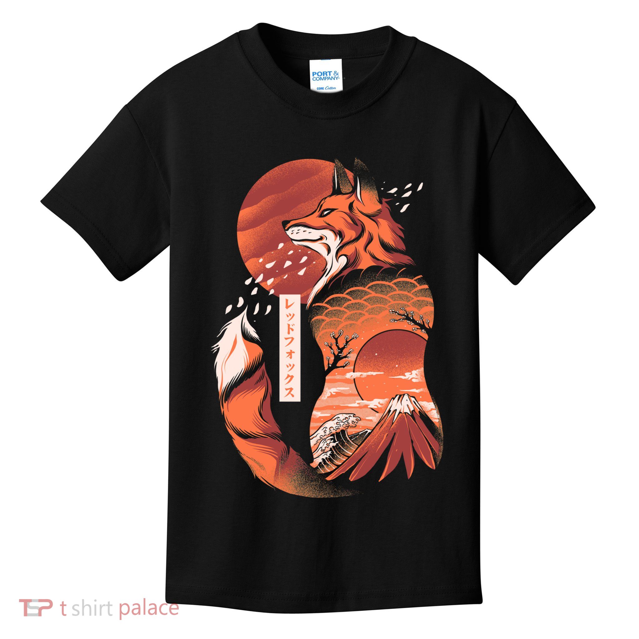 Japanese Fox Kids T-Shirt