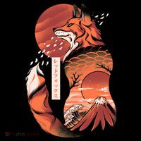 Japanese Fox Kids T-Shirt