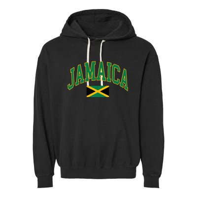 Jamaica Flag Garment-Dyed Fleece Hoodie