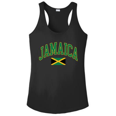 Jamaica Flag Ladies PosiCharge Competitor Racerback Tank