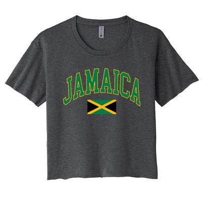 Jamaica Flag Women's Crop Top Tee