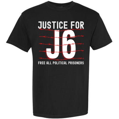 Justice For J6 Conservative January 6 Anti Biden Garment-Dyed Heavyweight T-Shirt