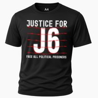 Justice For J6 Conservative January 6 Anti Biden Cooling Performance Crew T-Shirt