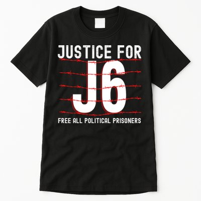 Justice For J6 Conservative January 6 Anti Biden Tall T-Shirt