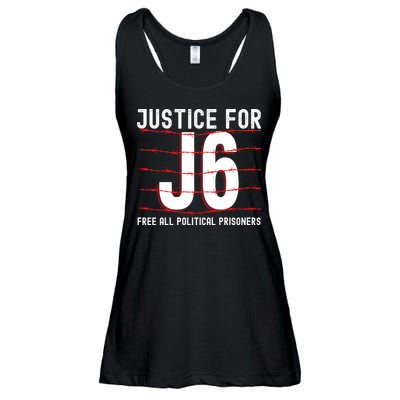Justice For J6 Conservative January 6 Anti Biden Ladies Essential Flowy Tank
