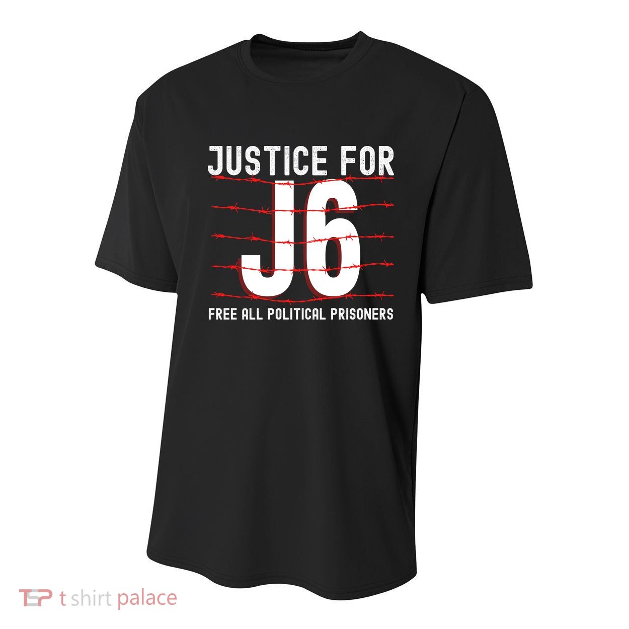 Justice For J6 Conservative January 6 Anti Biden Youth Performance Sprint T-Shirt