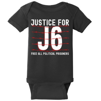 Justice For J6 Conservative January 6 Anti Biden Baby Bodysuit