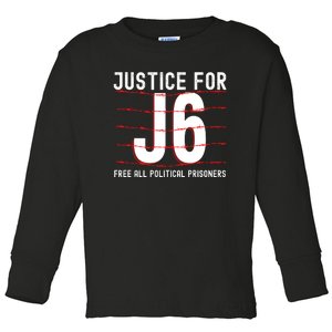 Justice For J6 Conservative January 6 Anti Biden Toddler Long Sleeve Shirt