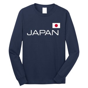 JAPAN FLAG JAPANESE ATHLETIC SOCCER SPORTS JERSEY STYLE. Long Sleeve Shirt