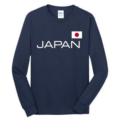 JAPAN FLAG JAPANESE ATHLETIC SOCCER SPORTS JERSEY STYLE. Tall Long Sleeve T-Shirt