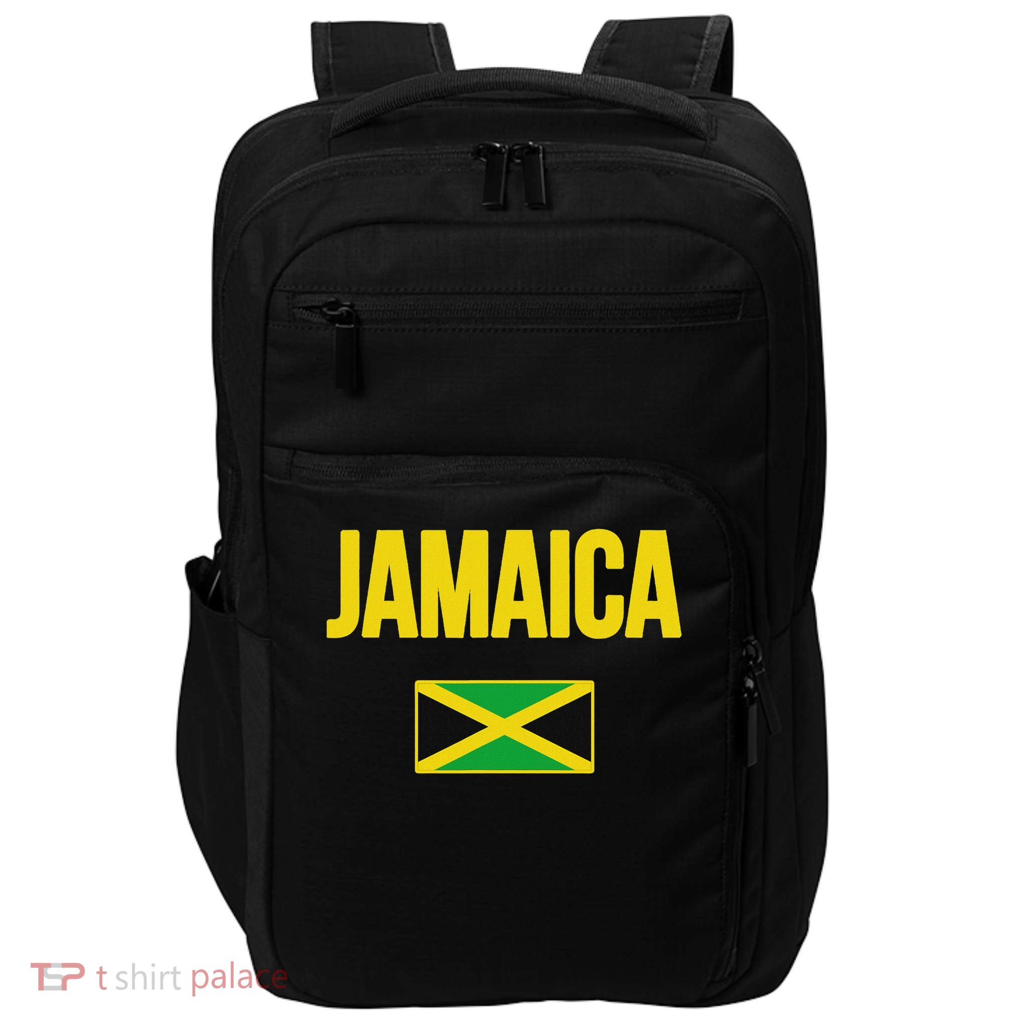 Jamaican Flag Jamaica Souvenir Love Travel Vacation Impact Tech Backpack