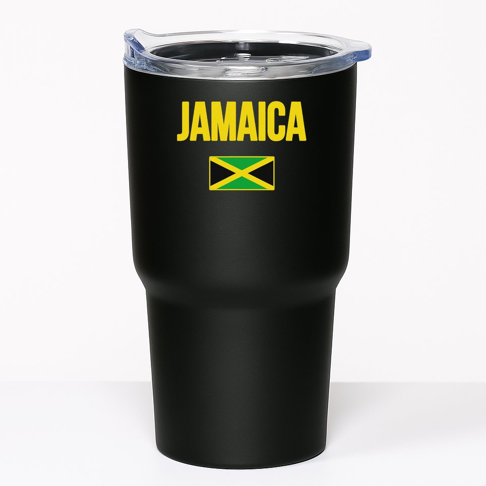 Jamaican Flag Jamaica Souvenir Love Travel Vacation Tumbler