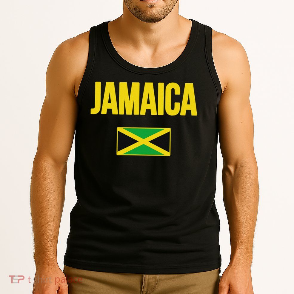 Jamaican Flag Jamaica Souvenir Love Travel Vacation Tank Top