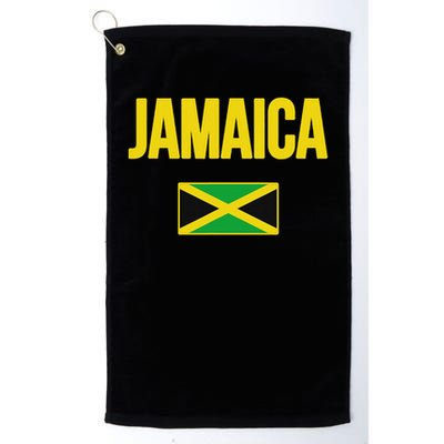 Jamaican Flag Jamaica Souvenir Love Travel Vacation Golf Towel