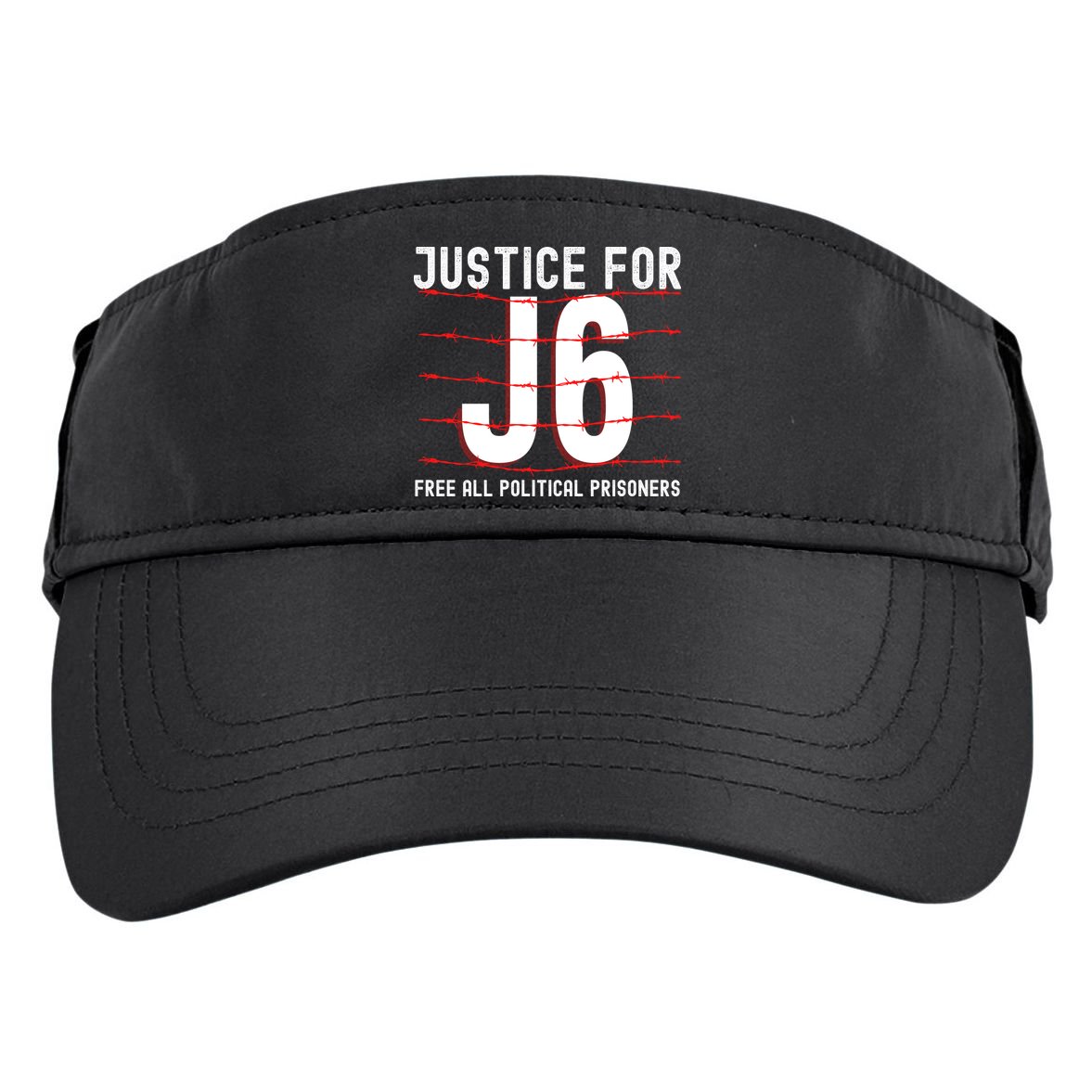 Justice For J6 Conservative Adult Drive Performance Visor
