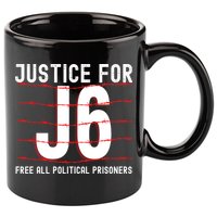 Justice For J6 Conservative 11oz C Handle Ceramic Mug