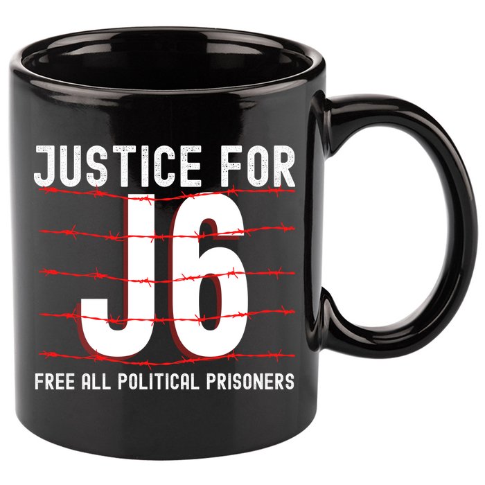 Justice For J6 Conservative 11oz C Handle Ceramic Mug