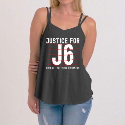 Justice For J6 Conservative Women's Strappy Tank