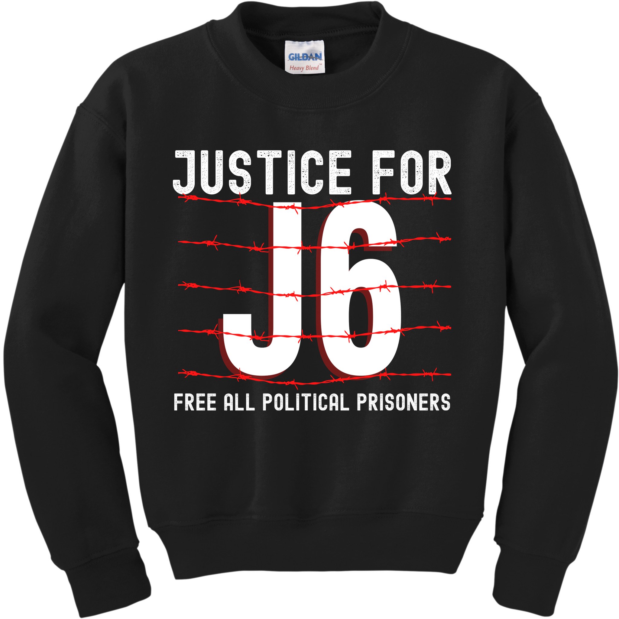 Justice For J6 Conservative Kids Sweatshirt