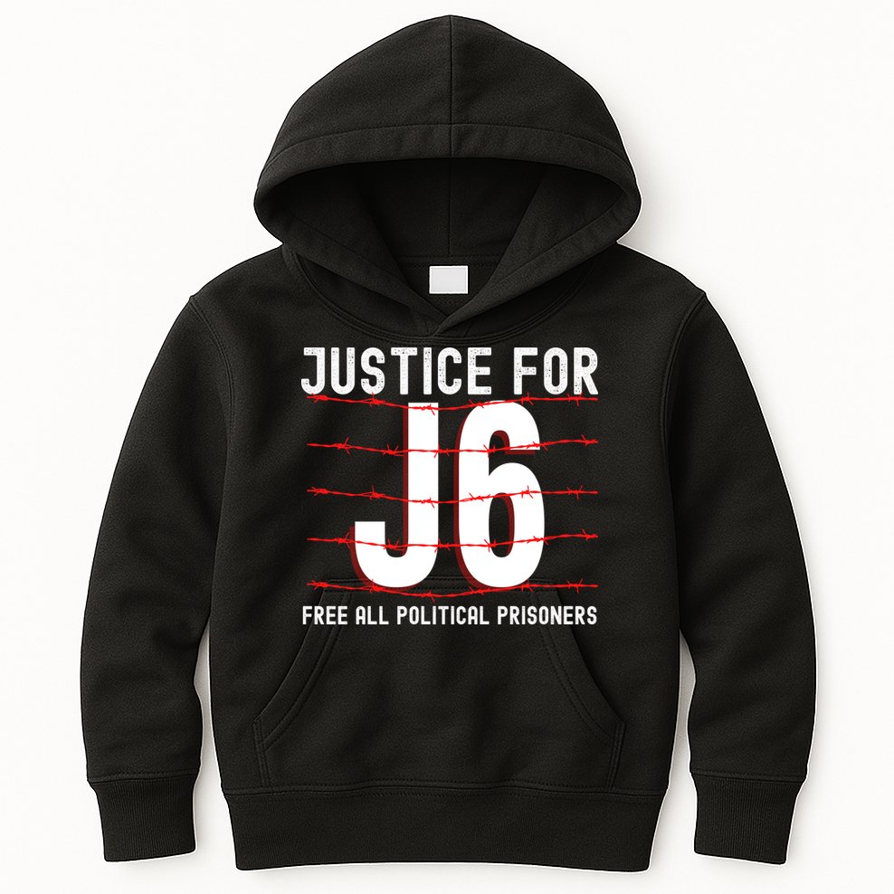 Justice For J6 Conservative Kids Hoodie