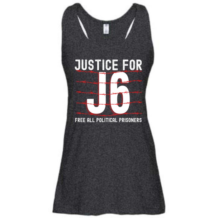 Justice For J6 Conservative Ladies Essential Flowy Tank