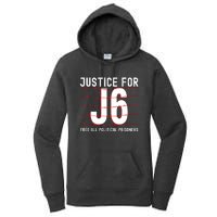 Justice For J6 Conservative Women's Pullover Hoodie