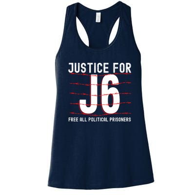 Justice For J6 Conservative Women's Racerback Tank