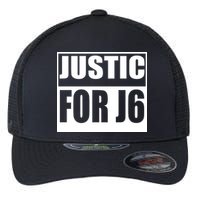 Justice For J6 Conservative Flexfit Unipanel Trucker Cap