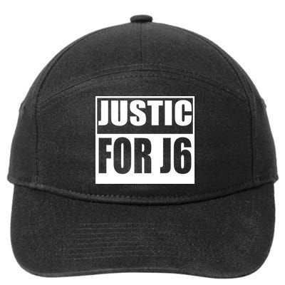 Justice For J6 Conservative 7-Panel Snapback Hat