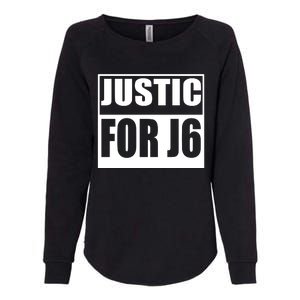 Justice For J6 Conservative Womens California Wash Sweatshirt