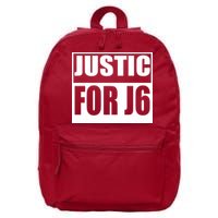 Justice For J6 Conservative 16 in Basic Backpack