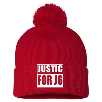 Justice For J6 Conservative Pom Pom 12in Knit Beanie