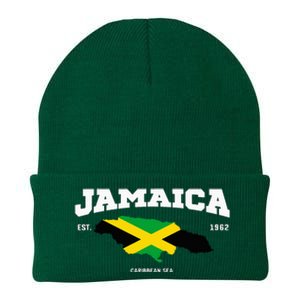 Jamaican Flag Jamaica Map Vacation To Jamaica 2024 Knit Cap Winter Beanie