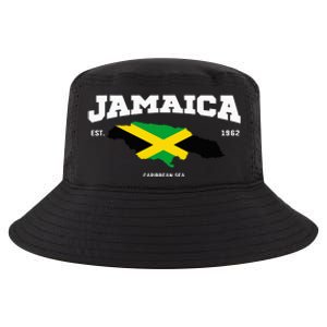 Jamaican Flag Jamaica Map Vacation To Jamaica 2024 Cool Comfort Performance Bucket Hat