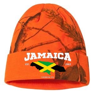 Jamaican Flag Jamaica Map Vacation To Jamaica 2024 Kati Licensed 12" Camo Beanie