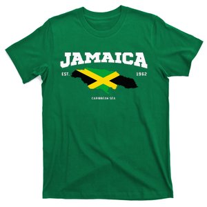 Jamaican Flag Jamaica Map Vacation To Jamaica 2024 T-Shirt