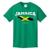 Jamaican Flag Jamaica Map Vacation To Jamaica 2024 Kids T-Shirt