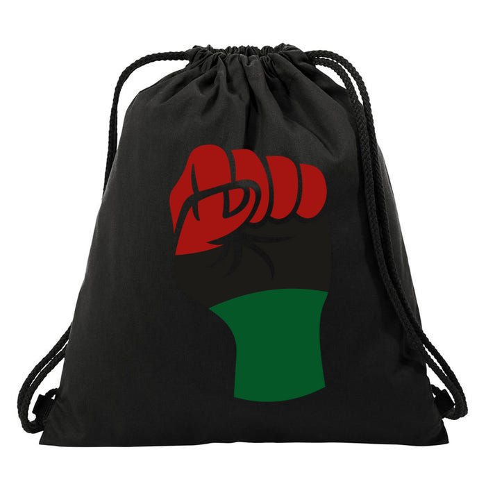 Juneteenth Fist Drawstring Bag