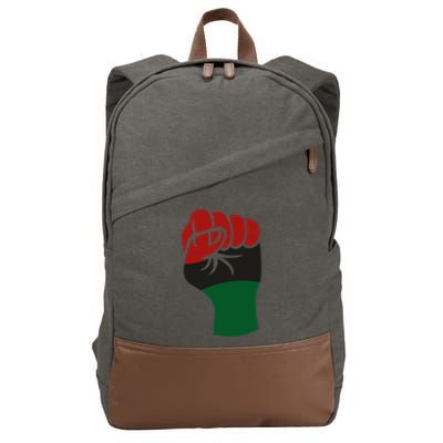 Juneteenth Fist Cotton Canvas Backpack