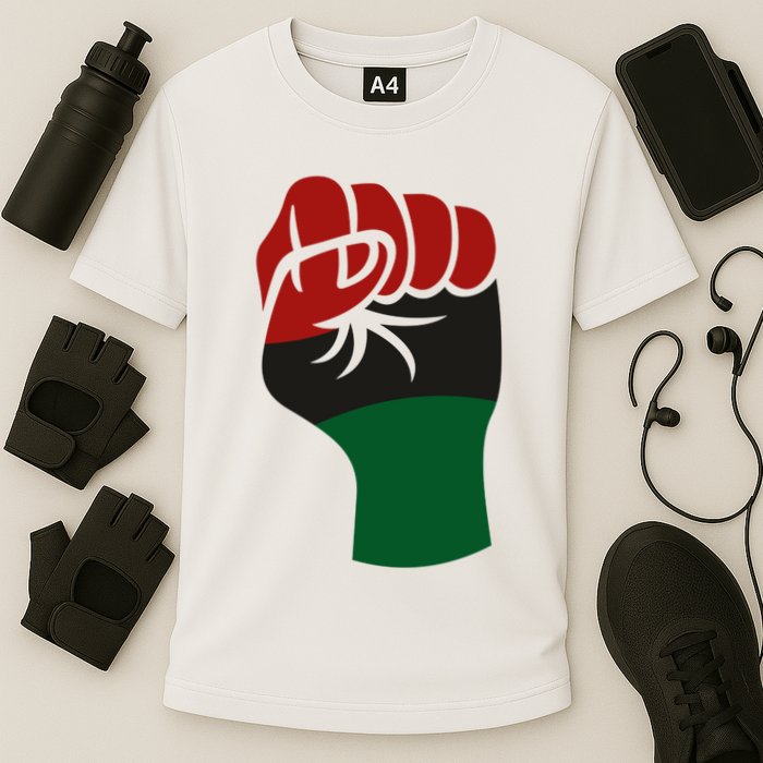 Juneteenth Fist Cooling Performance Crew T-Shirt