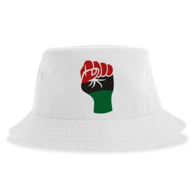 Juneteenth Fist Sustainable Bucket Hat